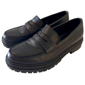 Italian Leather Lug Sole Loafer